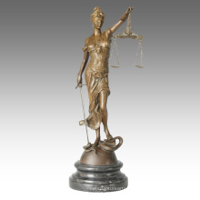 Миф фигура бронзовая скульптура богини правосудия Деко Латунь статуя ТПЭ-438